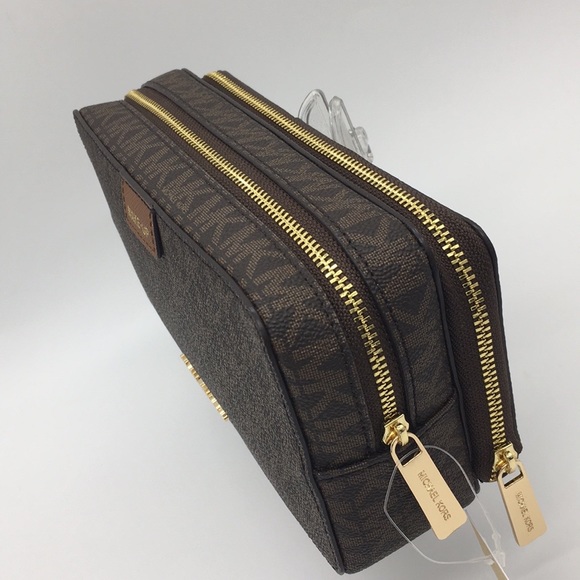 Michael Kors Jet Set Travel LG DBL ZIP TRV POUCH - Picture 6 of 8